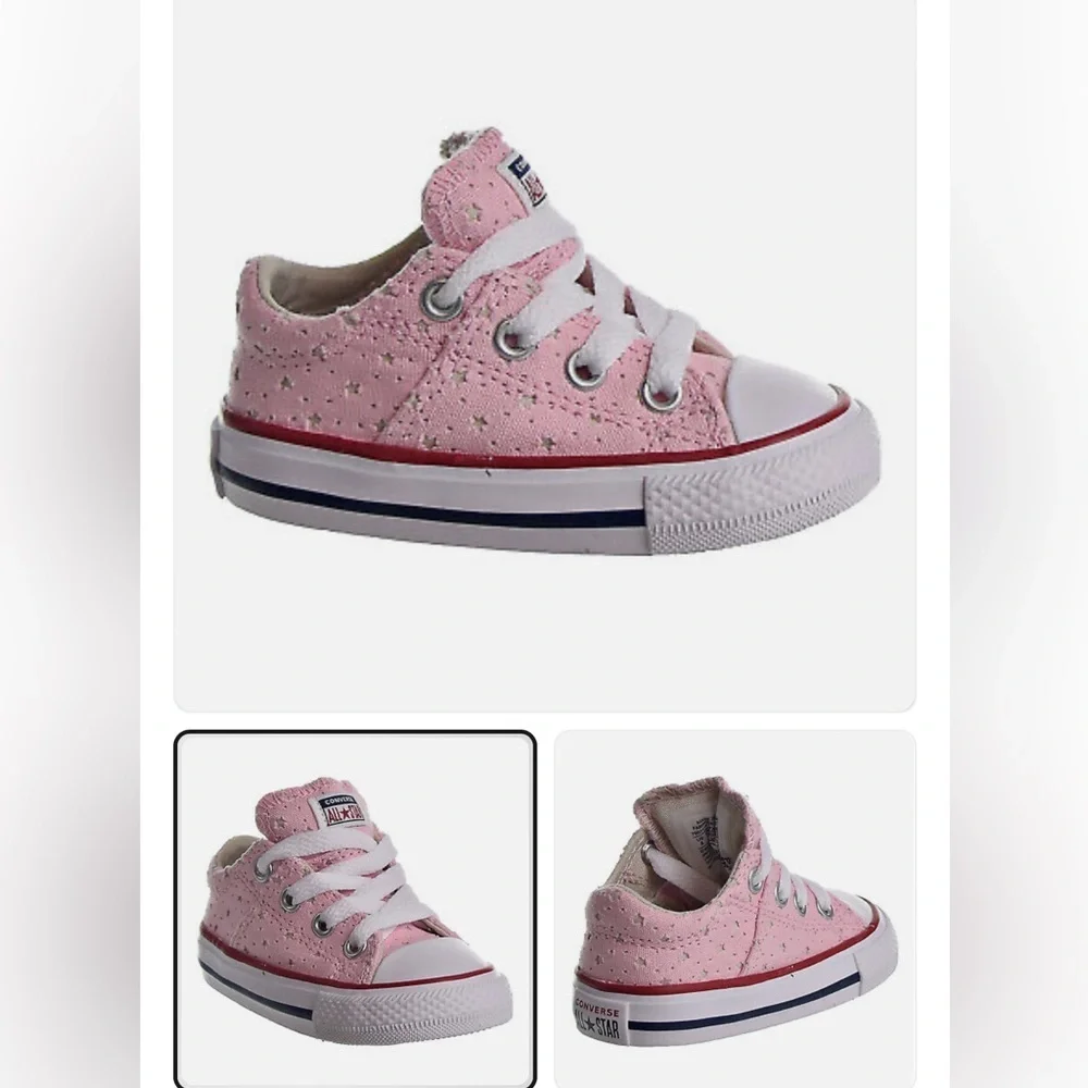 Converse CTAS Madison OX Toddler's Shoes Cherry Blossom/Driftwood/White 760711F